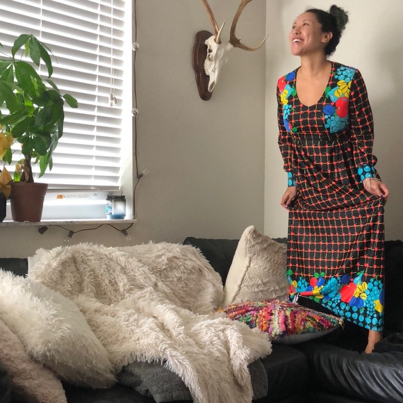 Homemade VINTAGE 70s style dress! - Picture 3 of 4